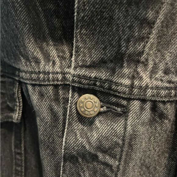 Rue21 Black Denim Jean Jacket Size L/XL - Picture 6 of 8